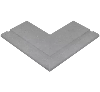 Rosa Gres Iconic Grey 665 porcelain stoneware edge for swimming pool, 62,6 x 62,6 x 2,6 cm, anti-slip