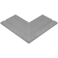 Rosa Gres Iconic Grey 665 porcelain stoneware edge for swimming pool, 62,6 x 62,6 x 2,6 cm, anti-slip Photo №1