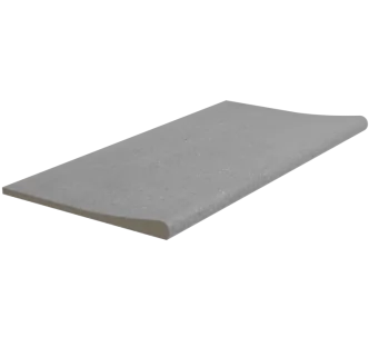 Rosa Gres Iconic Grey S62 porcelain stoneware edge for swimming pool,  62,6 x 31 x 2.6 cm, anti-slip