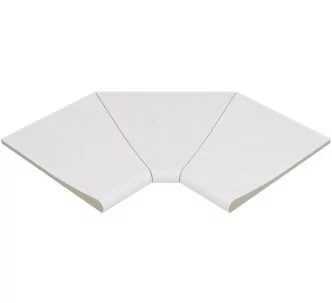 Rosa Gres Iconic White S13 porcelain stoneware edge for swimming pool,  46 x 46 x 2.6 cm, anti-slip