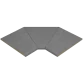 Rosa Gres Iconic Dark S13 porcelain stoneware edge for swimming pool,  46 x 46 x 2.6 cm, anti-slip Photo №1