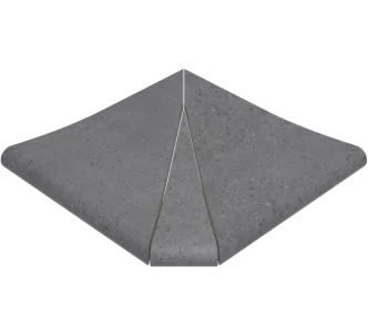 Rosa Gres Iconic Dark SE3 porcelain stoneware edge for swimming pool,  31 x 31 x 2.6 cm, anti-slip