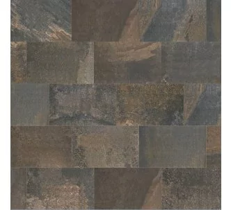 Rosa Gres Pietro dark porcelain tile for swimming pool, 48.8 x97.9 x 1 cm, anti-slip