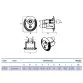 AtecPool double jet stream counter current nozzle for pool, Ø 278 mm, ABS Photo №2