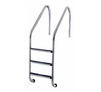 AtecPool Standard stainless-steel ladder for inground pools, 2 steps, AISI-316