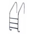 AtecPool stainless-steel overflow ladder for inground pools, 4 steps, AISI-316