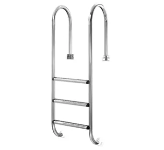 AtecPool stainless-steel muro ladder for inground pools, 2 steps, AISI-316