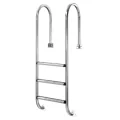 AtecPool stainless-steel muro ladder for inground pools, 3 steps, AISI-316