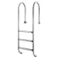 AtecPool stainless-steel muro ladder for inground pools, 3 steps, AISI-316 Photo №1