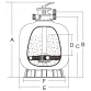 Atecpool Bobinados Plus screw type MPV sand filters for swimming pool Ø900mm, 31m3/h Photo №2