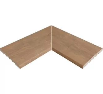 Rosa Gres Alma Forest 245 EC compact porcelain stoneware corner for swimming pool, 62,6 x 62,6 x 2,2 cm, anti-slip