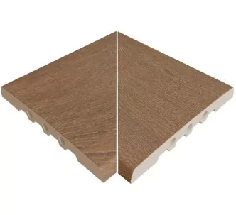 Rosa Gres Alma Forest 245 EF porcelain stoneware corners for swimming pool, 26,6 x 26,6 x 2.2 cm, anti-slip