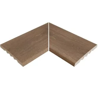 Rosa Gres Alma Forest EIN porcelain stoneware corner for infinity pool, 62,6 x 62,6 x 2,2 cm, anti-slip