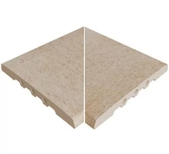 Rosa Gres Serena Ocra 245 EF porcelain stoneware corners for swimming pool, 26,6 x 26,6 x 2.2 cm, anti-slip