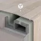 Rosa Gres Serena Ocra 245 FL porcelain stoneware overflow grating for swimming pool, 49,5 x 24,5, 2.2 cm, anti-slip Photo №2