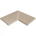 Rosa Gres Serena Ocra EIN porcelain stoneware corner for infinity pool, 62,6 x 62,6 x 2,2 cm, anti-slip