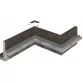 Rosa Gres Serena Ocra EIN porcelain stoneware corner for infinity pool, 62,6 x 62,6 x 2,2 cm, anti-slip Photo №2