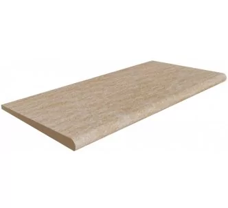 Rosa Gres Serena Ocra S62 porcelain stoneware edge for swimming pool,  62,6 x 31 x 2.6 cm, anti-slip