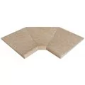 Rosa Gres Serena Ocra S13 porcelain stoneware edge for swimming pool,  46 x 46 x 2.6 cm, anti-slip