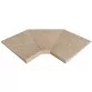 Rosa Gres Serena Ocra S13 porcelain stoneware edge for swimming pool,  46 x 46 x 2.6 cm, anti-slip Photo №1