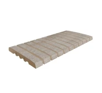 Rosa Gres Mistery Grey Stone 245 FL porcelain stoneware overflow grating for swimming pool, 49,5 x 24,5, 2.2 cm, anti-slip