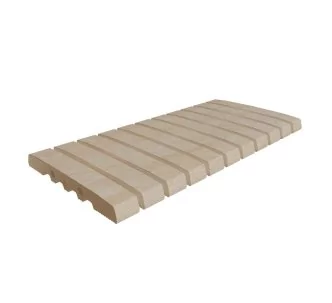 Rosa Gres Mistery Sand Stone 245 FL porcelain stoneware overflow grating for swimming pool, 49,5 x 24,5, 2.2 cm, anti-slip