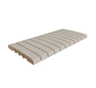 Rosa Gres Mistery White Stone 245 FL porcelain stoneware overflow grating for swimming pool, 49,5 x 24,5, 2.2 cm, anti-slip
