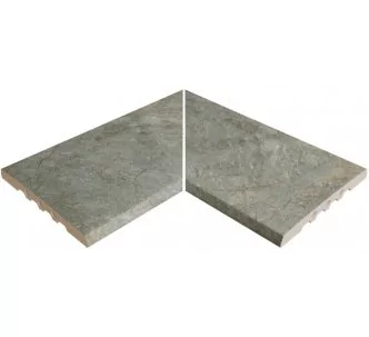 Rosa Gres Serena Mix EIN porcelain stoneware corner for infinity pool, 62,6 x 62,6 x 2,2 cm, anti-slip