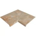 Rosa Gres Serena Mix E62 edge corner compact porcelain stoneware tile for pool, 62,6 x 62,6 x 3,8 cm, anti-slip
