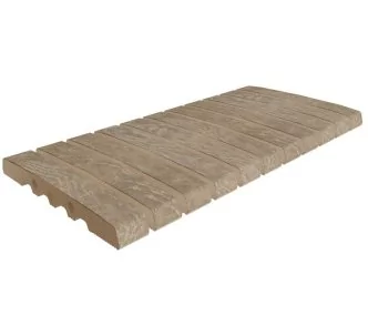 Rosa Gres  Stela Grey Stone 245 FL porcelain stoneware overflow grating for swimming pool, 49,5 x 24,5, 2.2 cm, anti-slip