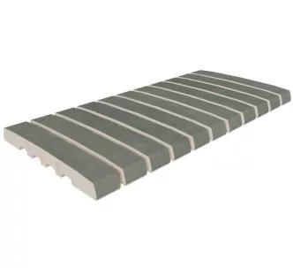 Rosa Gres Tresor Bali Stone 245 FL porcelain stoneware overflow grating for swimming pool, 49,5 x 24,5, 2.2 cm, anti-slip