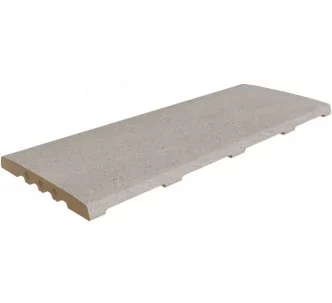 Rosa Gres Serena Griggio 245 CM compact porcelain stoneware overflow grating for swimming pool. 62,6 x 24,5x 2,2 cm, anti-slip