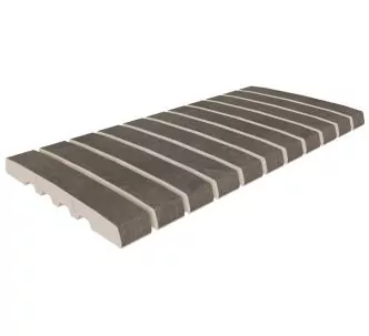 Rosa Gres Tresor Java Stone 245 FL porcelain stoneware overflow grating for swimming pool, 49,5 x 24,5, 2.2 cm, anti-slip