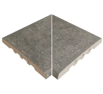 Rosa Gres Mistery Blue 245 EF porcelain stoneware corners for swimming pool, 26,6 x 26,6 x 2.2 cm, anti-slip