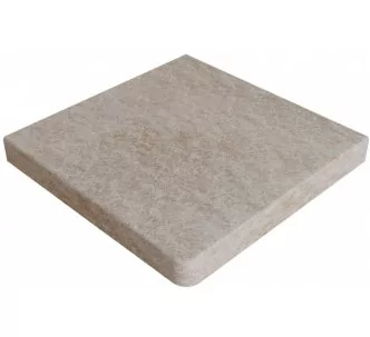 Rosa Gres Serena Griggio DL1 porcelain stoneware edge for swimming pool, 31,7 x 31,7 x 3.8 cm, anti-slip