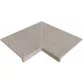 Rosa Gres Serena Griggio E62 edge corner compact porcelain stoneware tile for pool, 62,6 x 62,6 x 3,8 cm, anti-slip Photo №1