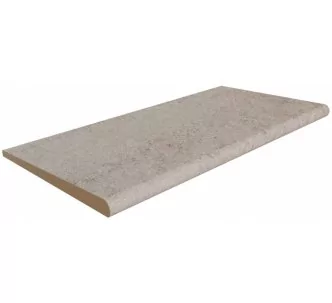 Rosa Gres Serena Griggio S62 porcelain stoneware edge for swimming pool,  62,6 x 31 x 2.6 cm, anti-slip