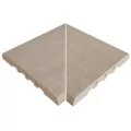 Rosa Gres Stela White 245 EF porcelain stoneware corners for swimming pool, 26,6 x 26,6 x 2.2 cm, anti-slip