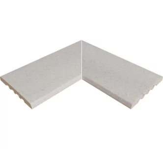 Rosa Gres Serena Bianco 245 EC compact porcelain stoneware corner for swimming pool, 62,6 x 62,6 x 2,2 cm, anti-slip