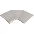 Rosa Gres Serena Bianco S13 porcelain stoneware edge for swimming pool,  46 x 46 x 2.6 cm, anti-slip