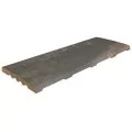 Rosa Gres Pietro Dark 245 CM compact porcelain stoneware overflow grating for swimming pool. 62,6 x 24,5x 2,2 cm, anti-slip