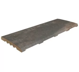 Rosa Gres Pietro Dark 245 CM compact porcelain stoneware overflow grating for swimming pool. 62,6 x 24,5x 2,2 cm, anti-slip