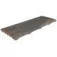 Rosa Gres Pietro Dark 245 CM compact porcelain stoneware overflow grating for swimming pool. 62,6 x 24,5x 2,2 cm, anti-slip Photo №1