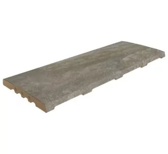 Rosa Gres Pietro Grey 245 CM compact porcelain stoneware overflow grating for swimming pool. 62,6 x 24,5x 2,2 cm, anti-slip