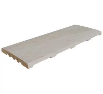 Rosa Gres Pietro White 245 CM compact porcelain stoneware overflow grating for swimming pool. 62,6 x 24,5x 2,2 cm, anti-slip