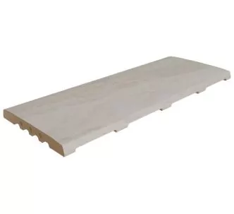 Rosa Gres Pietro White 245 CM compact porcelain stoneware overflow grating for swimming pool. 62,6 x 24,5x 2,2 cm, anti-slip