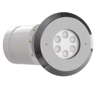 Teclumen Perla power  lamp 5300K 120° with stainless steel flange and diffuser for pool, cool white