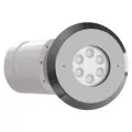 Teclumen Perla power lamp 3000K 120° with stainless steel flange and diffuser for pool, warm white