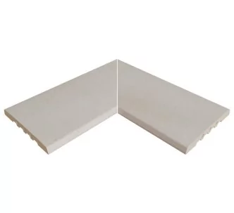 Rosa Gres Mistery White 245 EC compact porcelain stoneware corner for swimming pool, 62,6 x 62,6 x 2,2 cm, anti-slip