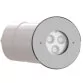 Teclumen Mini Perla power lamp 120° with stainless-steel flange and diffuser for pool, 316L, blue Photo №1